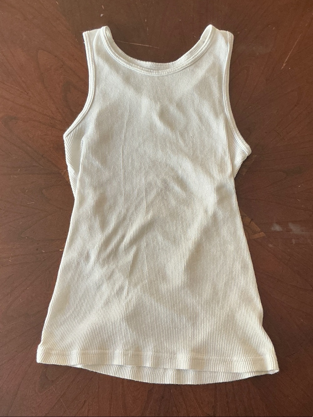 wonder nation - White Ribbed Tank Top for Kids